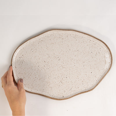 Bandeja retangular orgânica