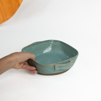 Assadeira quadrada com alças