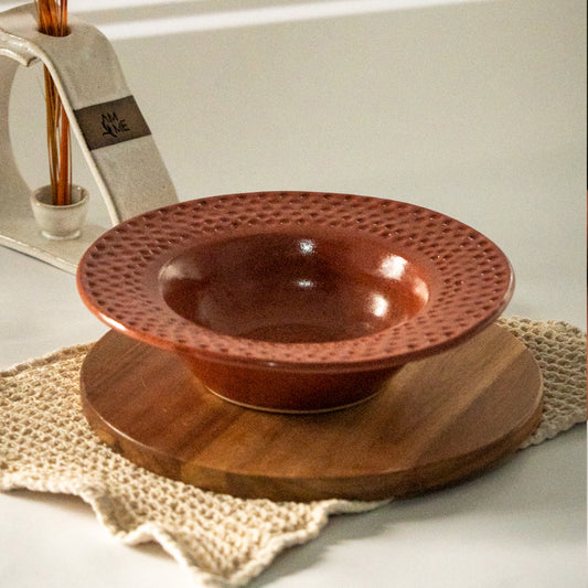 Prato risoto borda detalhe esfera