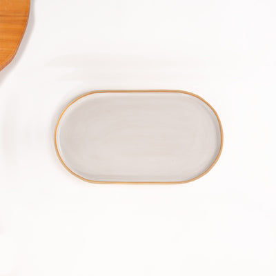 Travessa Retangular com Laterais Arredondados