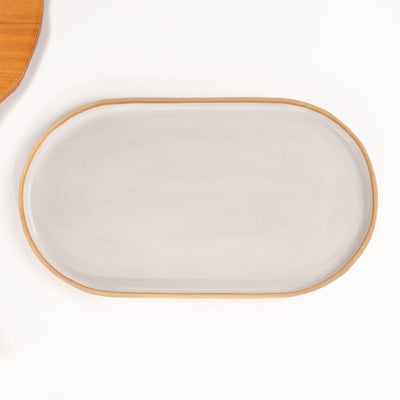 Travessa Retangular com Laterais Arredondados