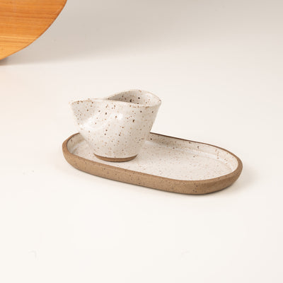 Xícara Andorinha com pires alongado