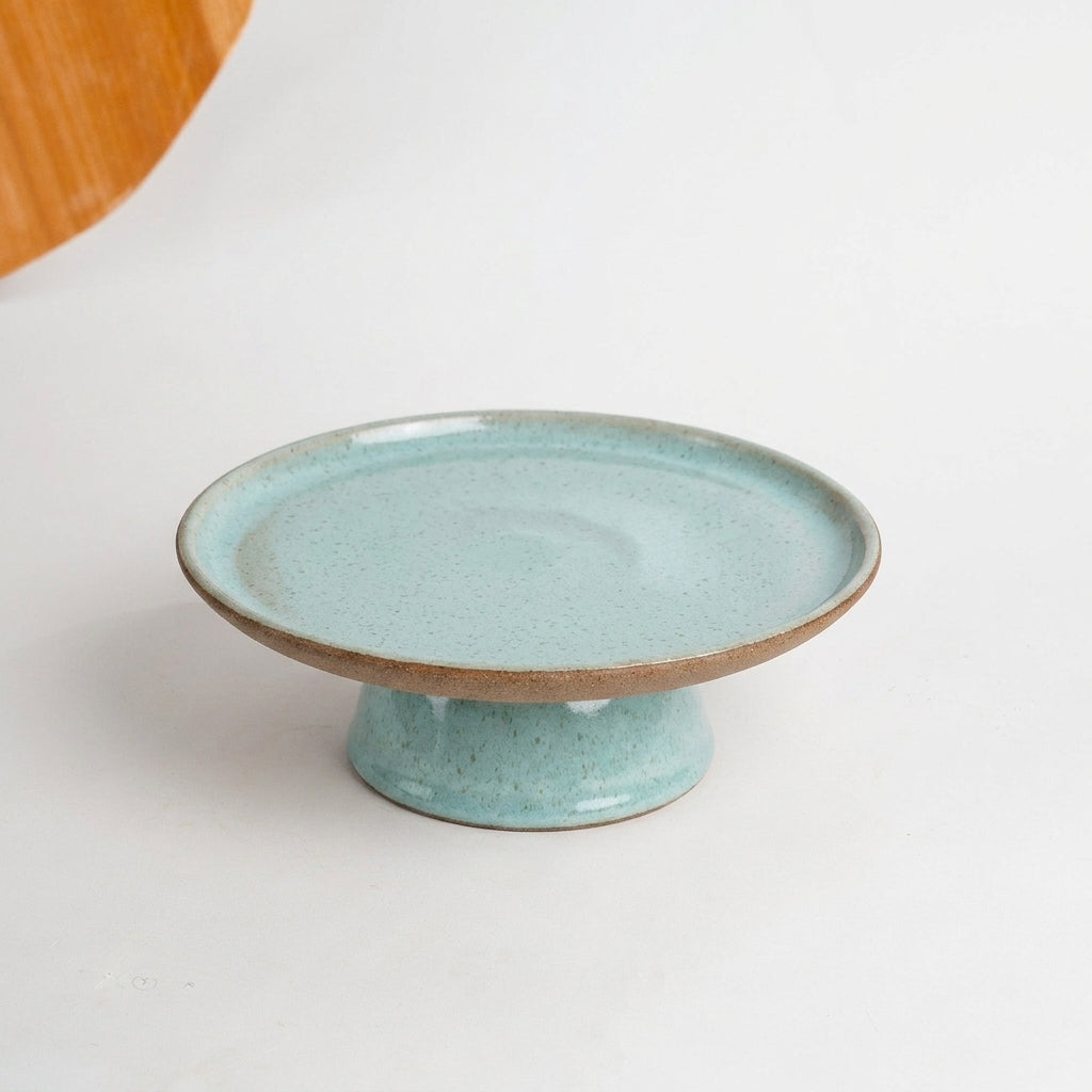 Bowl-leira AMME em cerâmica artesanal — tamanho 29cm, argila Cappuccino, esmalte Jujuba