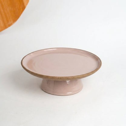 Bowl-leira AMME em cerâmica artesanal — tamanho 29cm, argila Cappuccino, esmalte Nude