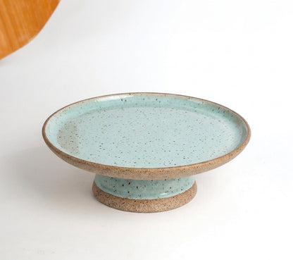 Bowl-leira AMME em cerâmica artesanal — tamanho 31cm, argila Flocos, esmalte Jujuba