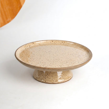 Bowl-leira AMME em cerâmica artesanal — tamanho 31cm, argila Flocos, esmalte Pedra Sabão