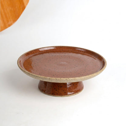 Bowl-leira AMME em cerâmica artesanal — tamanho 31cm, argila Flocos, esmalte Sol de Terracota