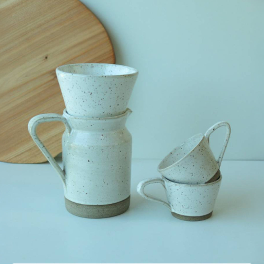 Conjunto Nosso Café - Jarra e Porta Filtro + 2 Xícaras
