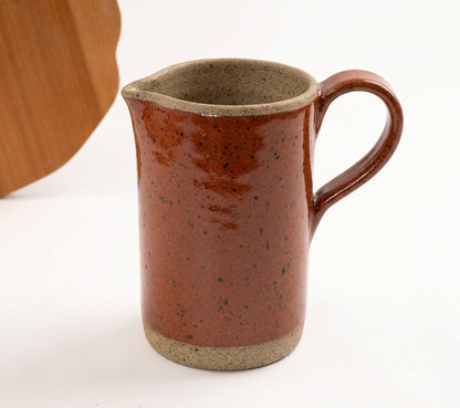 Jarra AMME em cerâmica artesanal — argila Flocos, esmalte Sol de Terracota