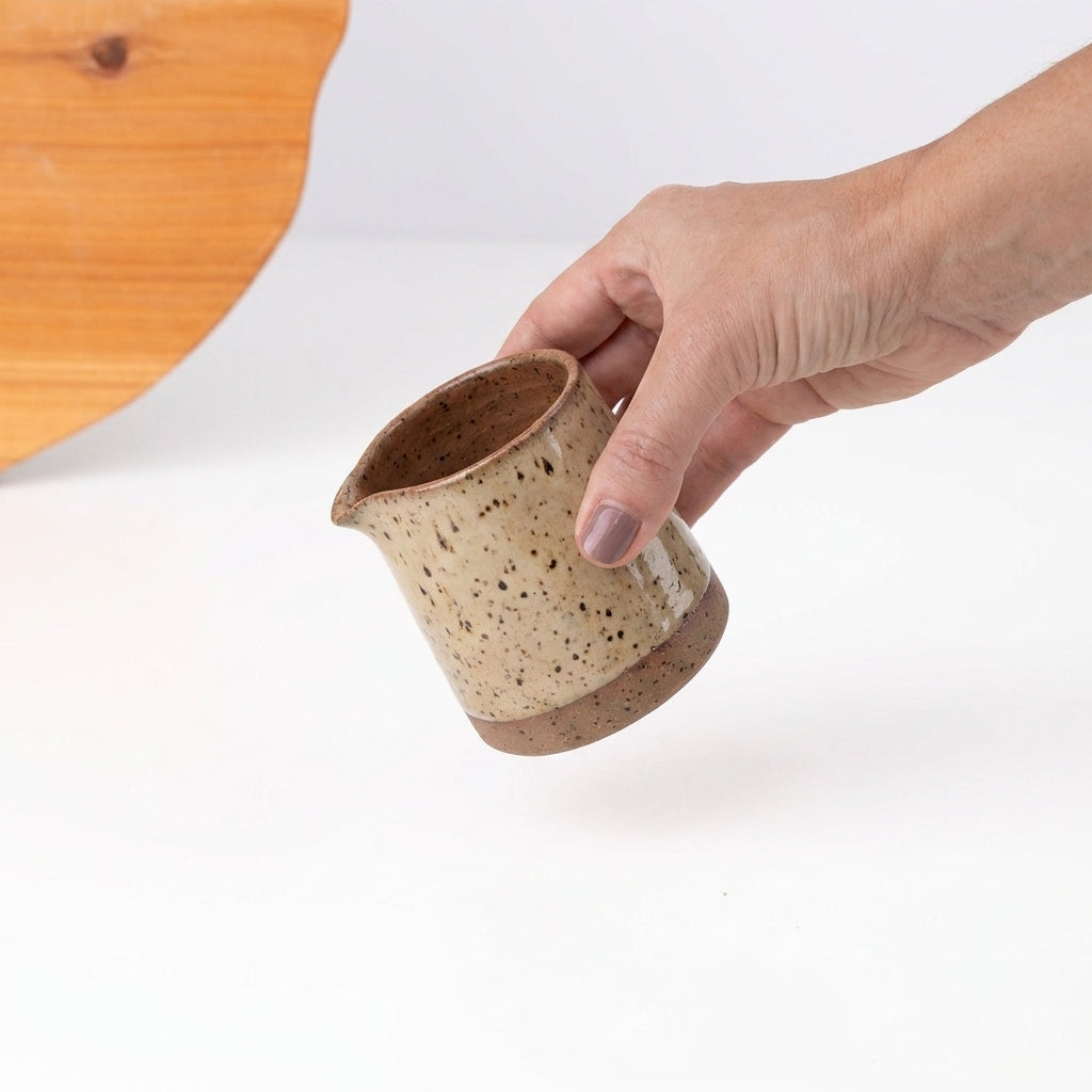 Molheira Cumbuca em cerâmica artesanal — tamanho 100ML, argila Flocos, esmalte Pedra Sabão