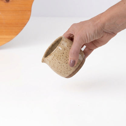 Molheira Cumbuca em cerâmica artesanal — tamanho 180ML, argila Flocos, esmalte Pedra Sabão