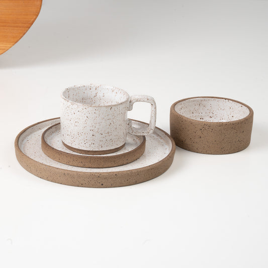 SET café da manhã reta com bowl linha reta